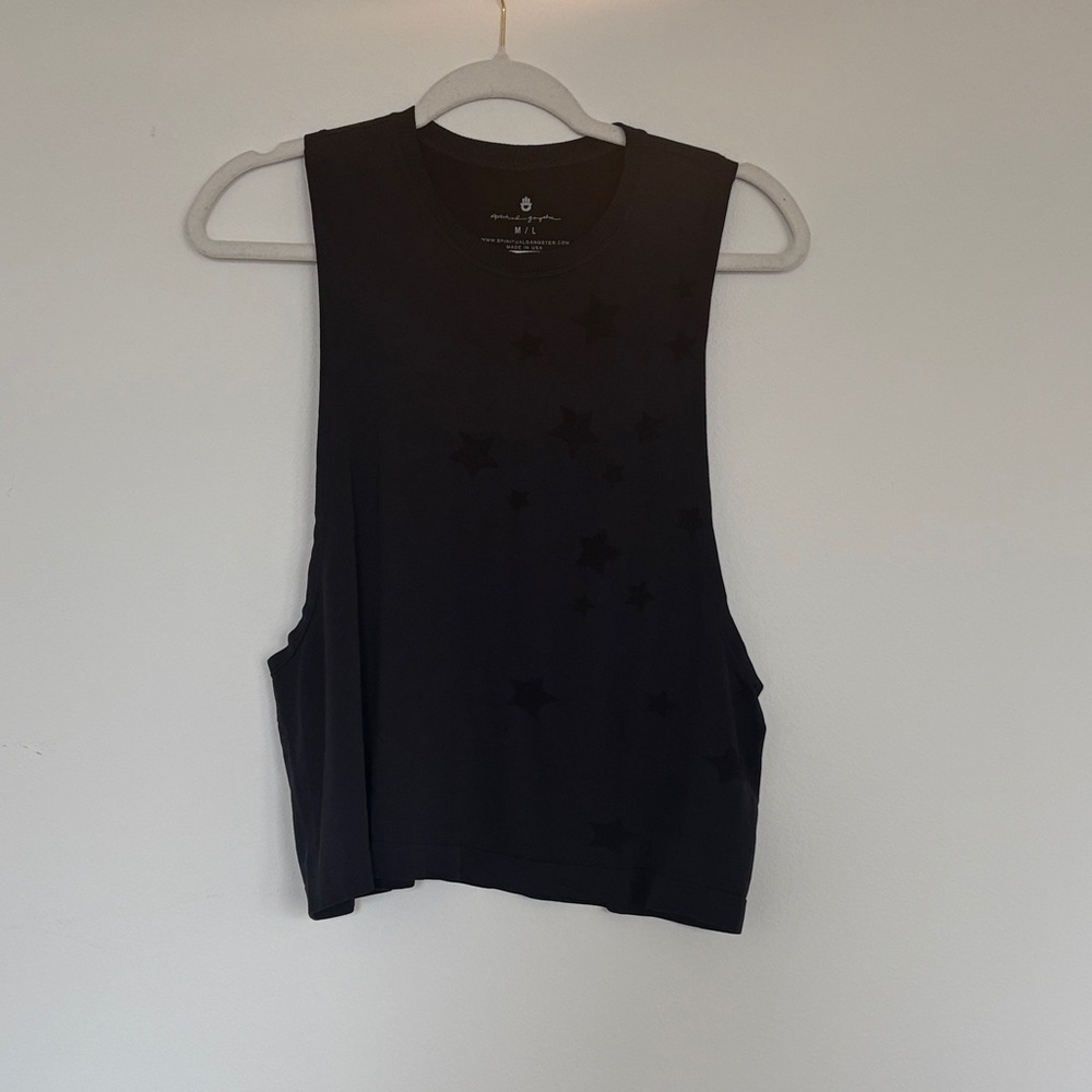 Spiritual Gangster Black Star Muscle Tee